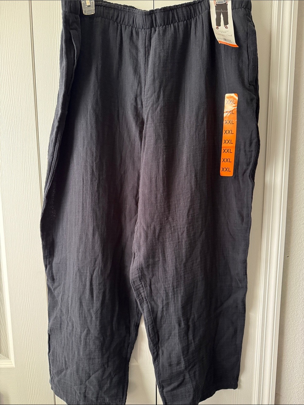 NWT Coldwater Creek Women’s Black Elastic-Waist Pull- On Pant XXL